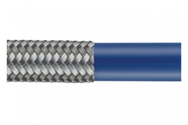 SS Braided Smooth Bore PTFE Hose - Conductive